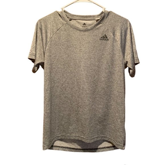 Adidas Men's Climalite Short Sleeve Shirt Small Gray - Picture 1 of 5